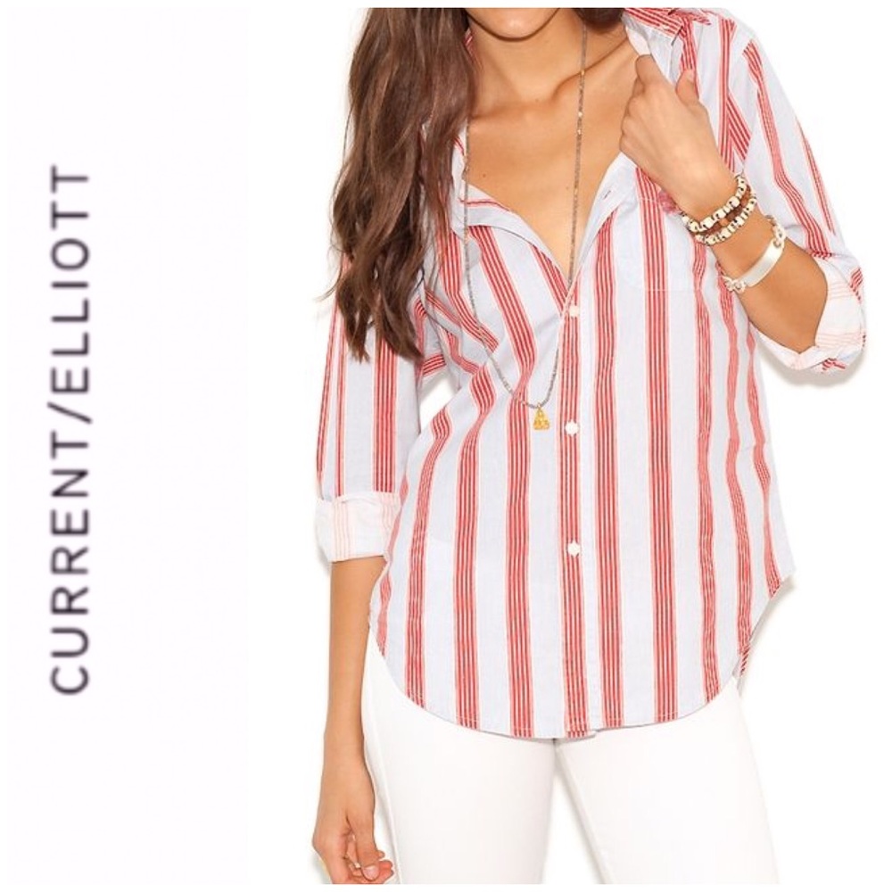 Current Elliott The Prep School Stripe Shirt